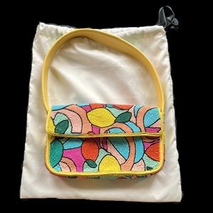 STAUD 🌼 Tommy Floral Shoulder Bag 🌸 spring summer beaded purse 🌺 multi color!